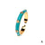 Fashion Enamel Geometric Copper Inlaid Zircon Open Ring Wholesale