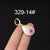 Fashion Ethnic Color Dripping Oil Piercing Earrings