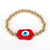 Fashion Eye Glass Copper Beaded Gold Plated Bracelets 1 Piece