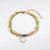 Fashion Eye Stainless Steel Natural Stone Plating 18k Gold Plated Bracelets