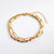 Fashion Eye Stainless Steel Natural Stone Plating 18k Gold Plated Bracelets