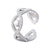 Fashion Eye Stainless Steel Plating Hollow Out Open Ring 1 Piece