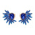 Fashion Floral Alloy Inlay Artificial Rhinestones Ear Studs 1 Pair