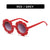 Fashion Flower Ac Round Frame Full Frame Kids Sunglasses