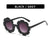 Fashion Flower Ac Round Frame Full Frame Kids Sunglasses