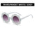 Fashion Flower Ac Round Frame Full Frame Kids Sunglasses