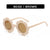 Fashion Flower Ac Round Frame Full Frame Kids Sunglasses