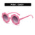 Fashion Flower Ac Round Frame Full Frame Kids Sunglasses