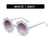 Fashion Flower Ac Round Frame Full Frame Kids Sunglasses