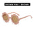 Fashion Flower Ac Round Frame Full Frame Kids Sunglasses