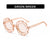 Fashion Flower Ac Round Frame Full Frame Kids Sunglasses