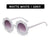 Fashion Flower Ac Round Frame Full Frame Kids Sunglasses