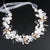 Fashion Flower Alloy Pearl Hair Band