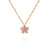 Fashion Flower Alloy Plating Necklace