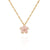 Fashion Flower Alloy Plating Necklace