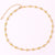 Fashion Flower Brass Gold Plated Necklace In Bulk