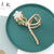 Fashion Flower Butterfly Ginkgo Leaf Imitation Pearl Alloy Rhinestone Hair Claws 1 Piece