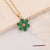 Fashion Flower Butterfly Stainless Steel Pendant Necklace Zircon Stainless Steel Necklaces