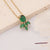 Fashion Flower Butterfly Stainless Steel Pendant Necklace Zircon Stainless Steel Necklaces