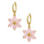 Fashion Flower Copper Artificial Gemstones Earrings