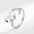 Fashion Flower Copper Plating Zircon Open Ring