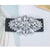 Fashion Flower Elastic Band Handmade Inlay Crystal Women's Woven Belts 1 Piece