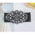 Fashion Flower Elastic Band Handmade Inlay Crystal Women's Woven Belts 1 Piece