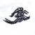 Fashion Flower Metal Plating Artificial Rhinestones Hair Claws 1 Piece