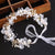 Fashion Flower Mixed Materials Plating Hair Band 1 Piece