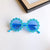 Fashion Flower Pc Round Frame Patchwork Full Frame Kids Sunglasses