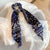 Fashion Flower Square Silk Scarf Hair Scrunchies Wholesale