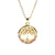 Fashion Flower Stainless Steel Copper Pendant Necklace In Bulk