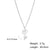 Fashion Flower Stainless Steel Plating Pendant Necklace 1 Piece