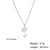 Fashion Flower Stainless Steel Plating Pendant Necklace 1 Piece