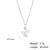 Fashion Flower Stainless Steel Plating Pendant Necklace 1 Piece