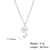 Fashion Flower Stainless Steel Plating Pendant Necklace 1 Piece