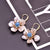 Fashion Flower Turquoise Pearl Earrings 1 Pair