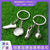 Fashion Football Alloy Unisex Keychain 1 Piece