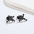 Fashion Frog Stainless Steel Plating Ear Studs 1 Pair