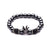 Fashion Frosted Natural Stone Crown Bracelets Wholesale