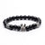 Fashion Frosted Natural Stone Crown Bracelets Wholesale