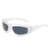 Fashion Geometric Ac Biker Full Frame Men's Sunglasses