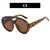 Fashion Geometric Ac Round Frame Full Frame Women's Sunglasses