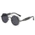 Fashion Geometric Ac Round Frame Half Frame Women's Sunglasses