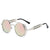 Fashion Geometric Ac Round Frame Half Frame Women's Sunglasses