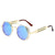 Fashion Geometric Ac Round Frame Half Frame Women's Sunglasses