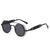 Fashion Geometric Ac Round Frame Half Frame Women's Sunglasses