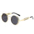 Fashion Geometric Ac Round Frame Half Frame Women's Sunglasses