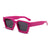 Fashion Geometric Ac Square Full Frame Women's Sunglasses