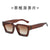 Fashion Geometric Ac Square Full Frame Women's Sunglasses